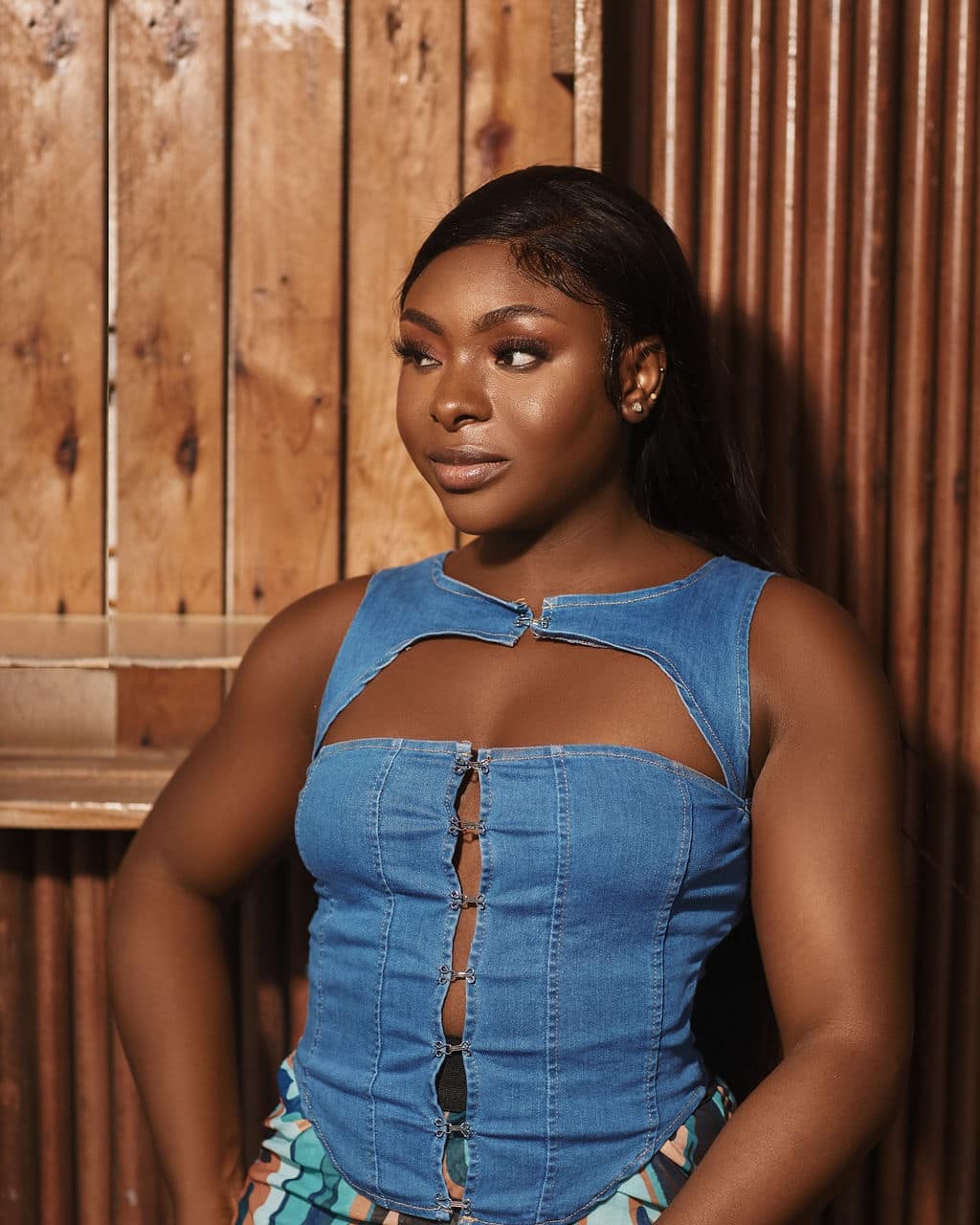Dark Blue Corset Top – BFF APPAREL